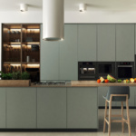 modern sage green kitchen