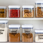 clear plastic pantry organization storage containers